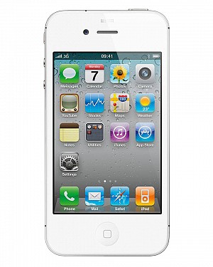 Apple Iphone 4S-16GB White black  ( like new 99% )